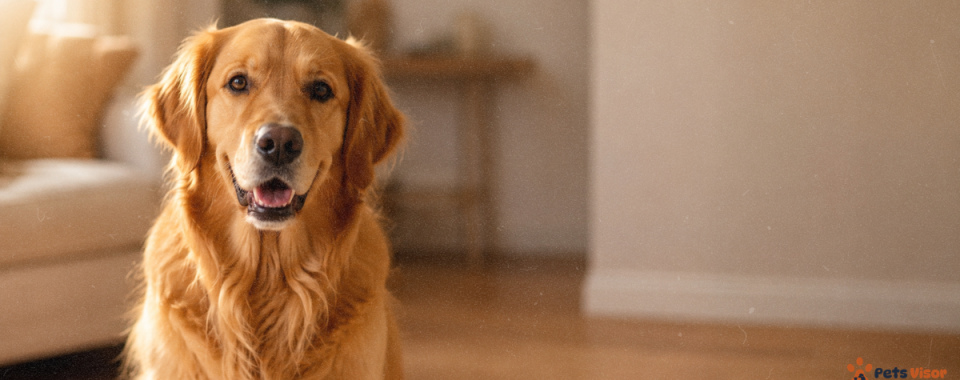 dog body language signals golden retriever expressive face relaxed posture
