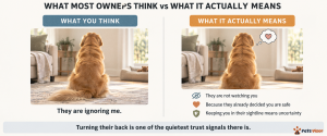 dog turns back to you meaning trust signal what it really means explained